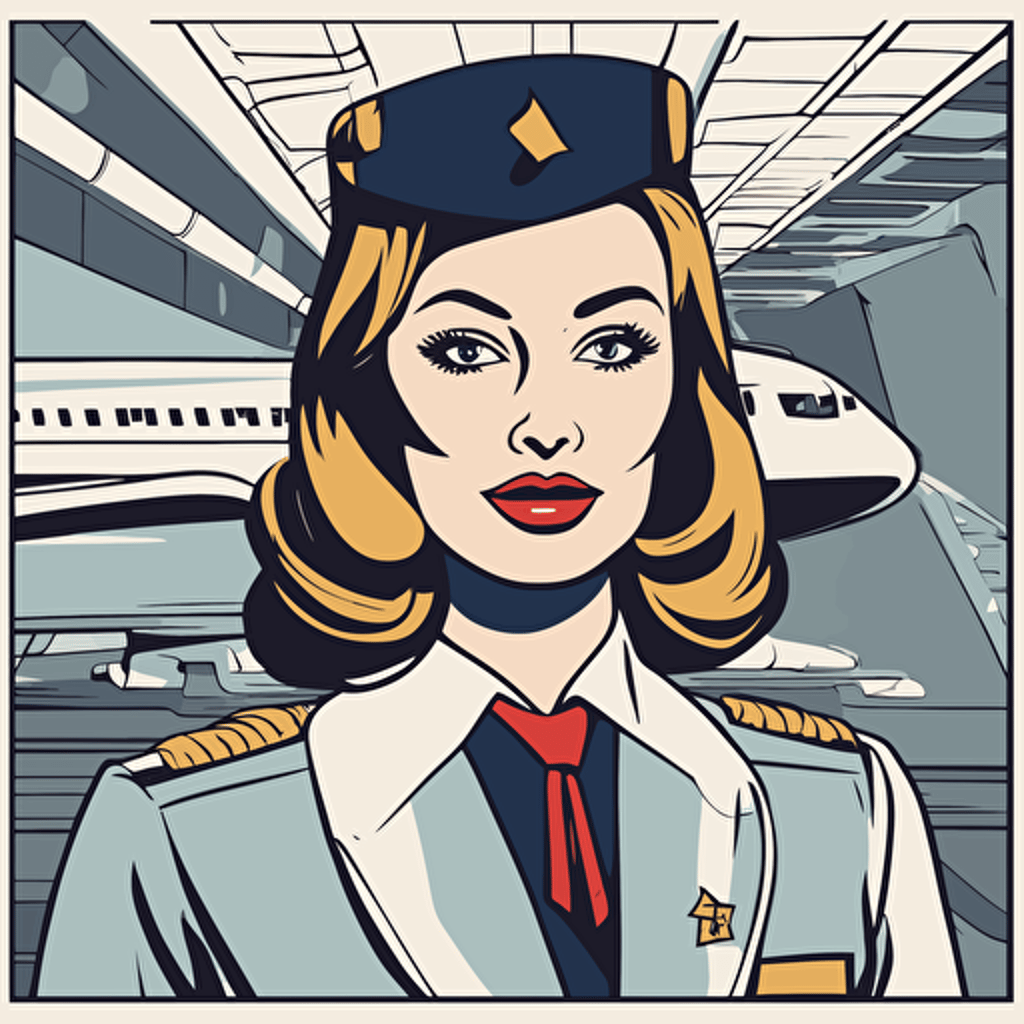 a flight attendant