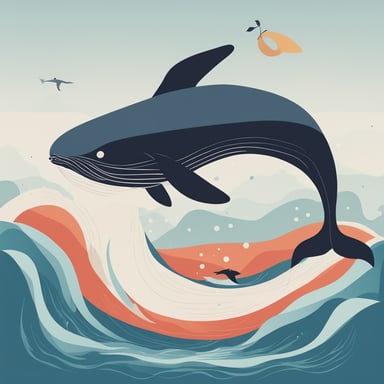 a whale jumping out of the water