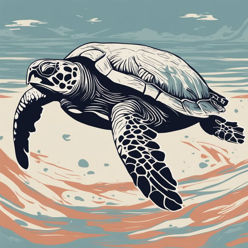 a sea turtle