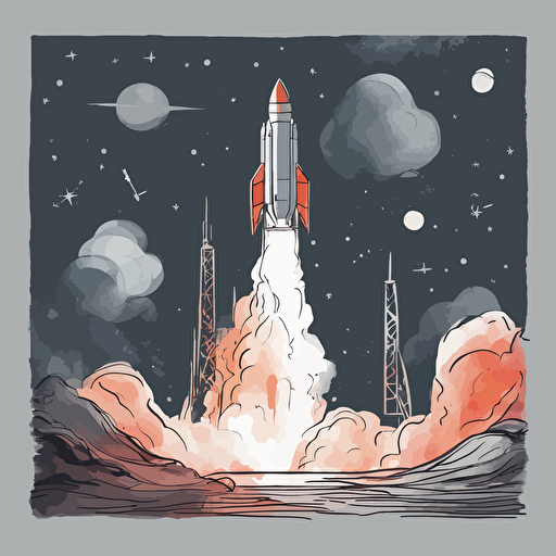 a rocket taking off