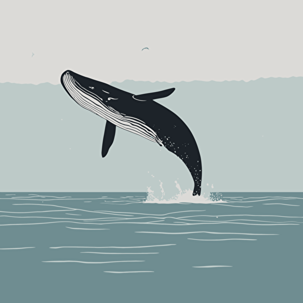 a whale jumping out of the water