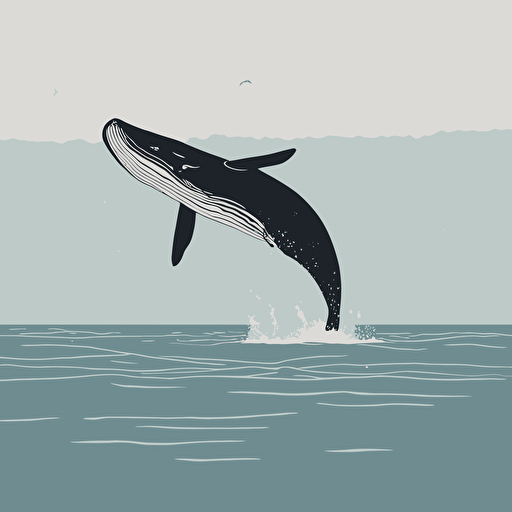 a whale jumping out of the water