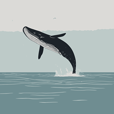 a whale jumping out of the water