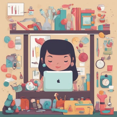 a team organizing items on a board