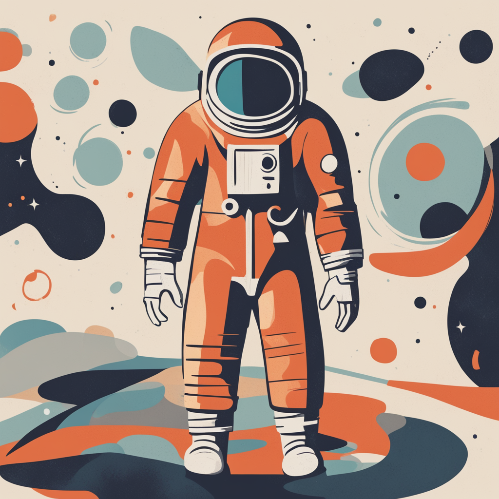 a person in a space suit