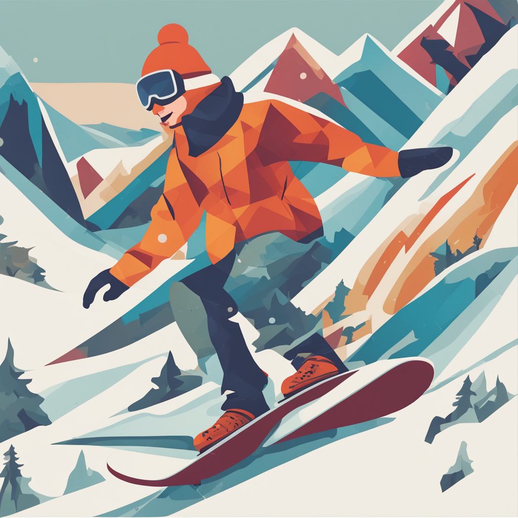 a person snowboarding