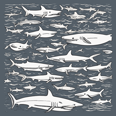 a sea full of sharks