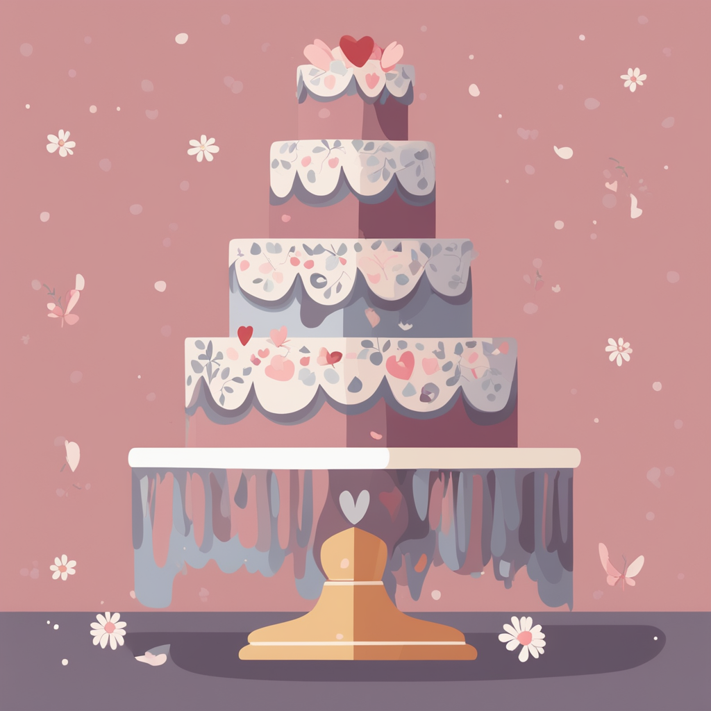 a wedding cake