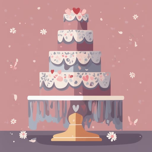 a wedding cake