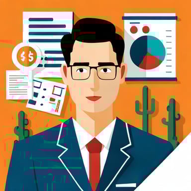 a person with math equations