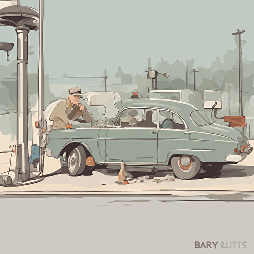 a car refueling