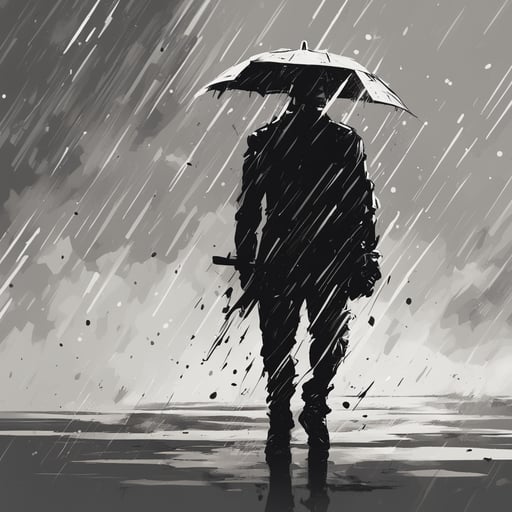 raining on a person