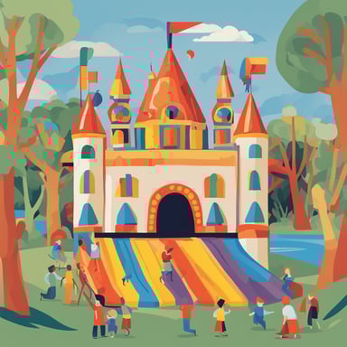 a bouncy house