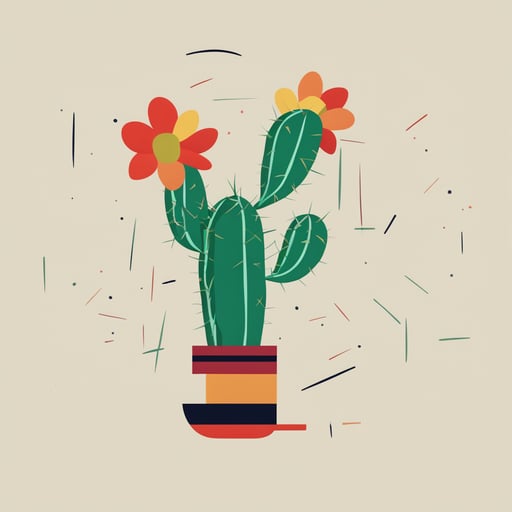 a cactus with a flower