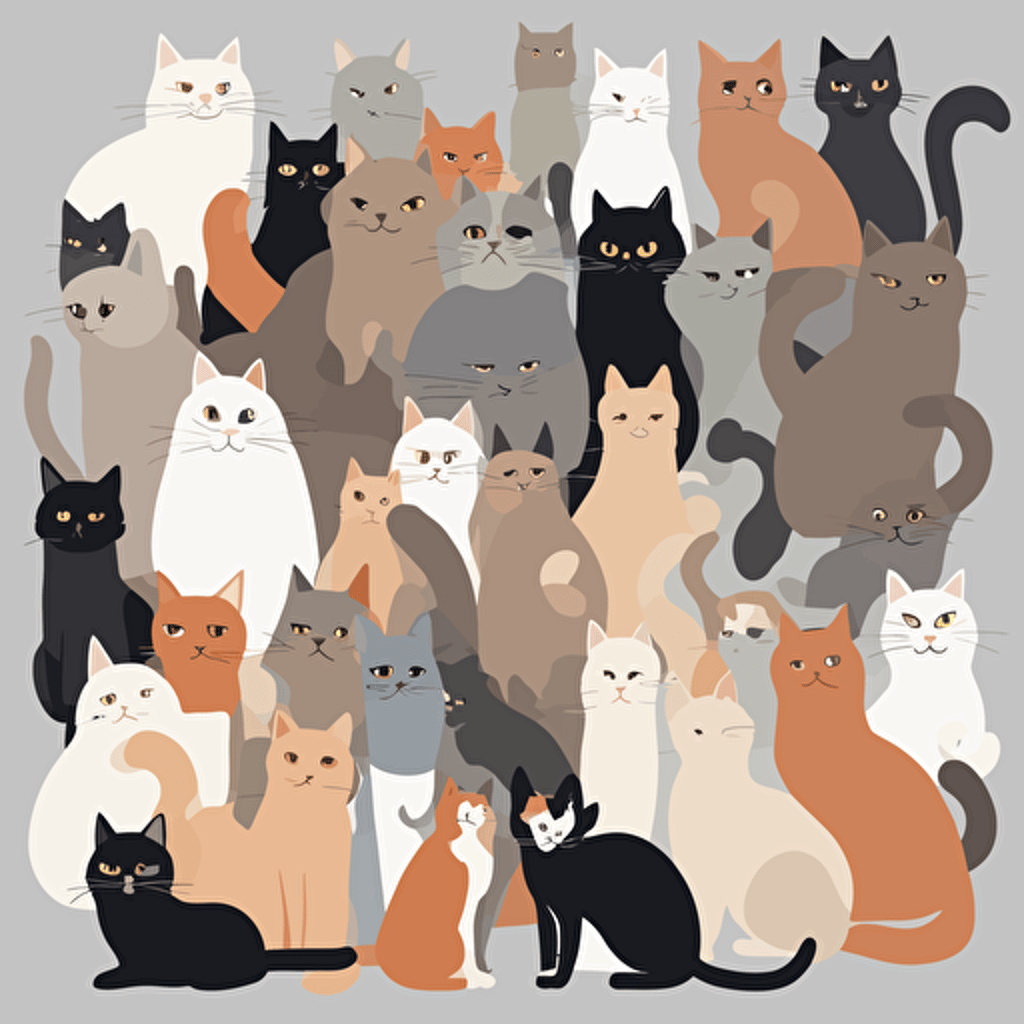 a group of cats