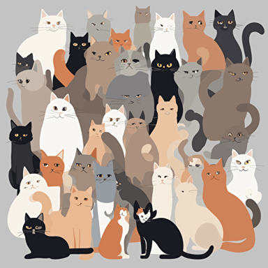 a group of cats