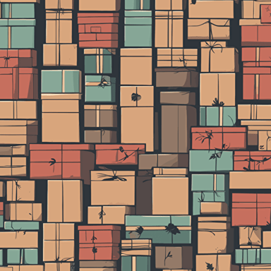 a pile of boxes