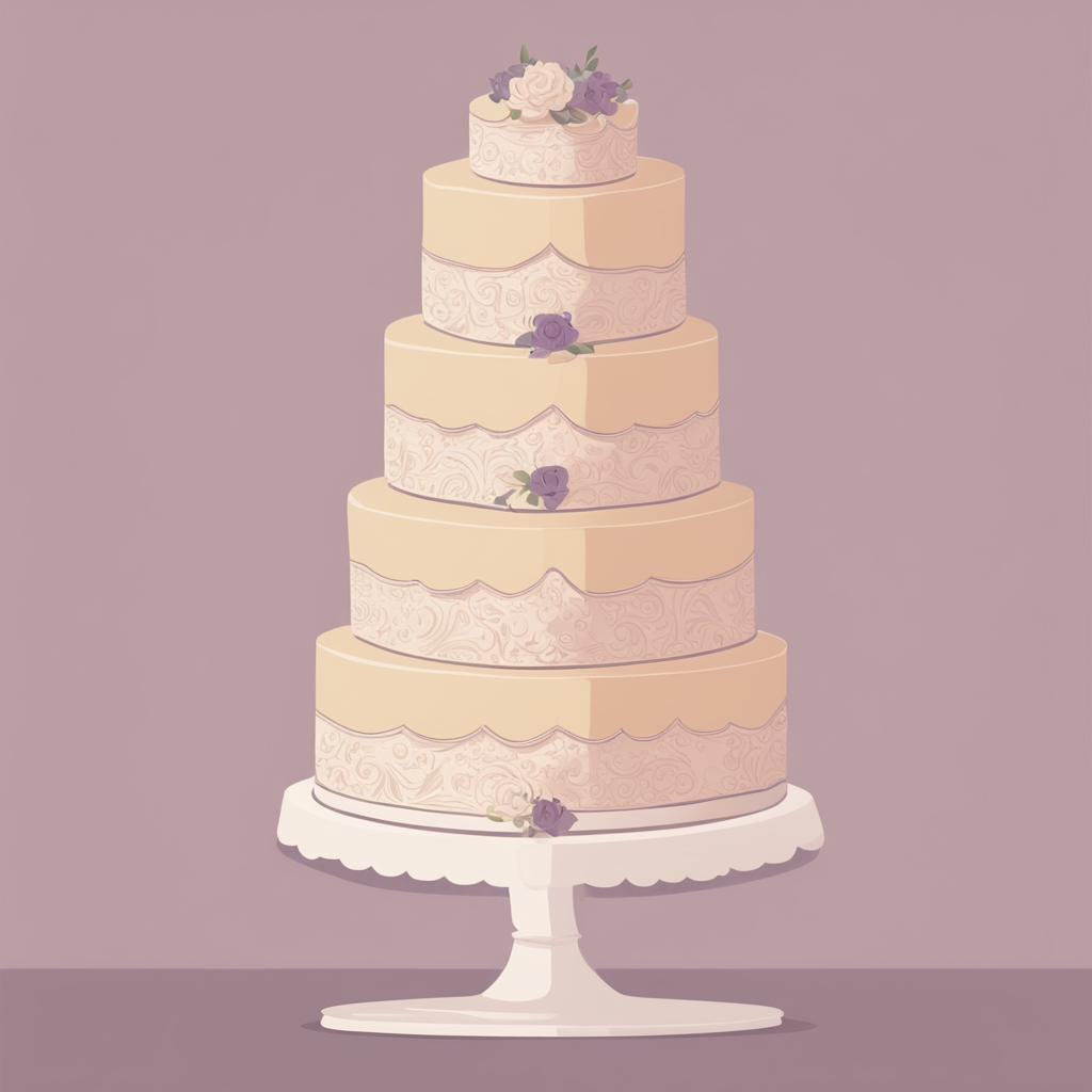a wedding cake