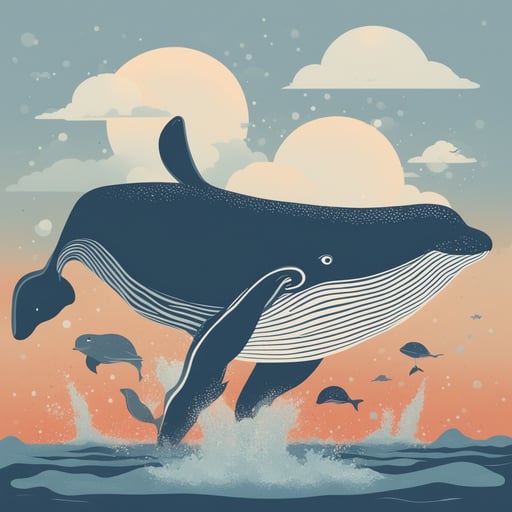 a whale jumping out of the water