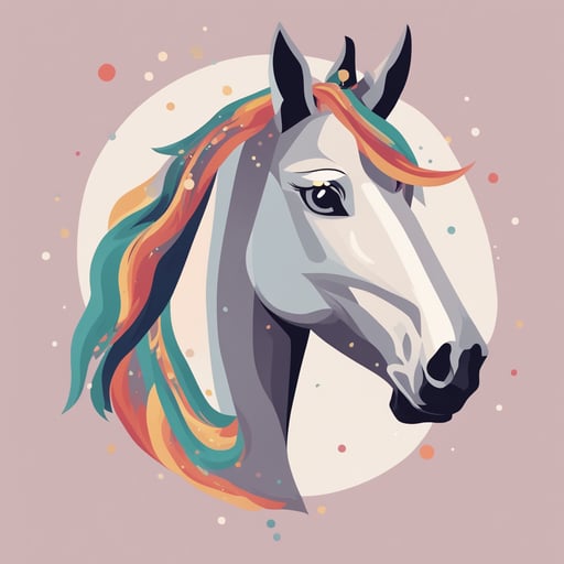 a portrait of a unicorn