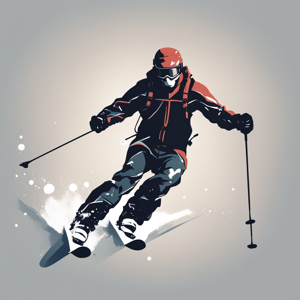 a man skiing 