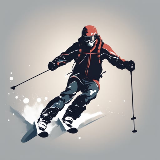 a man skiing 