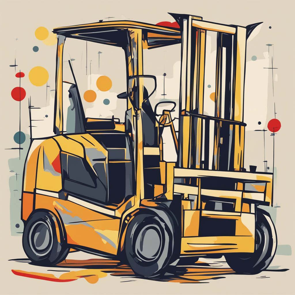 a forklift