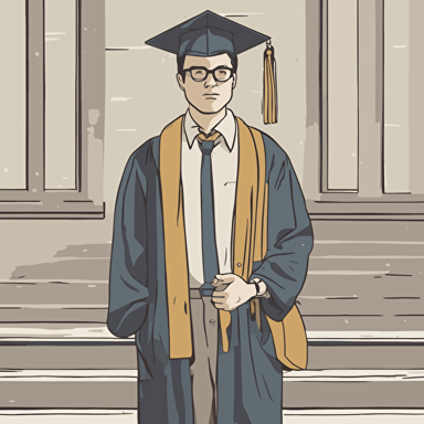 a man graduating from college