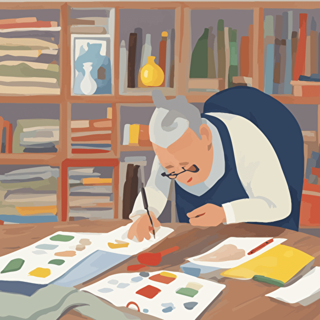 a person ticking off items on a list