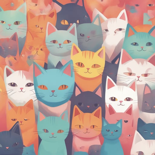a group of cats