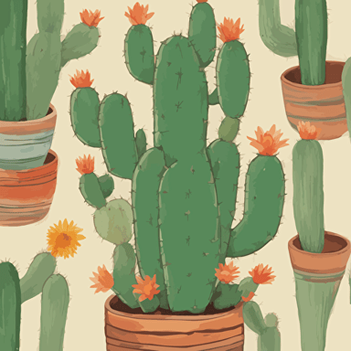 a cactus with a flower