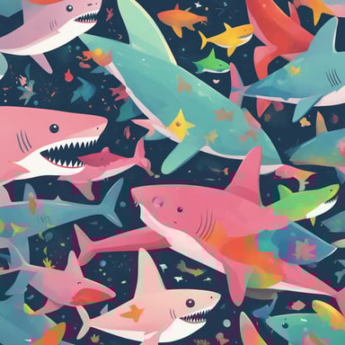 a family of sharks