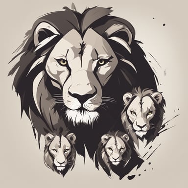 a family of lions