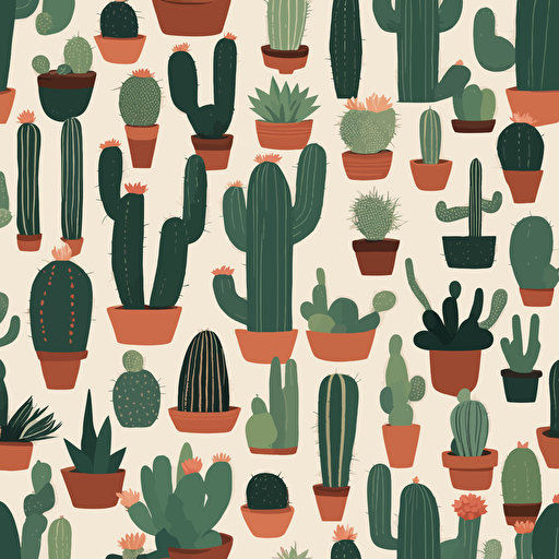 a collection of cacti in the desert