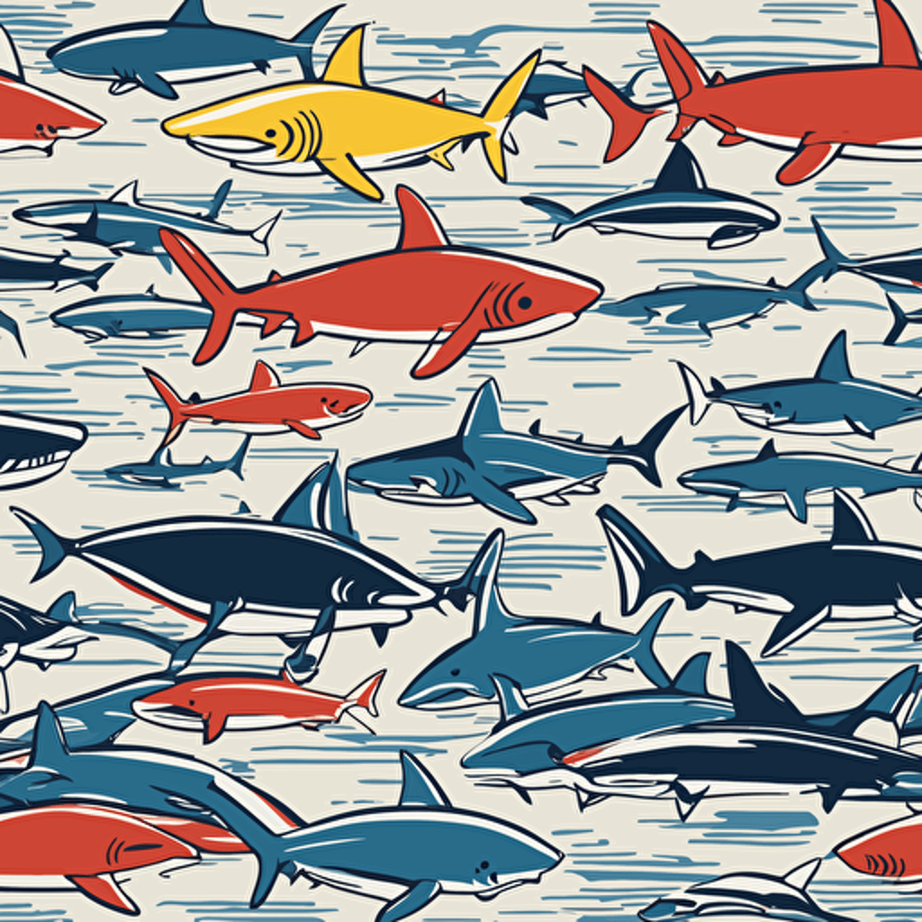 a sea full of sharks