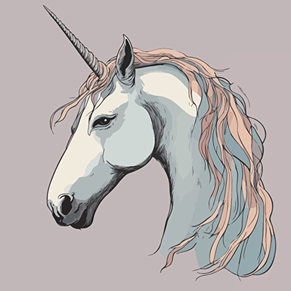 a portrait of a unicorn