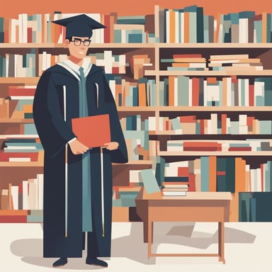 a man graduating from college