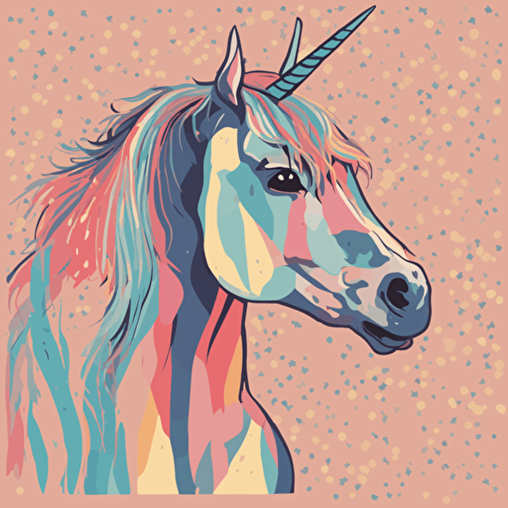 a portrait of a unicorn