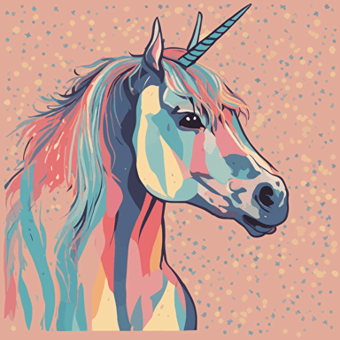 a portrait of a unicorn