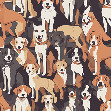 a group of dogs