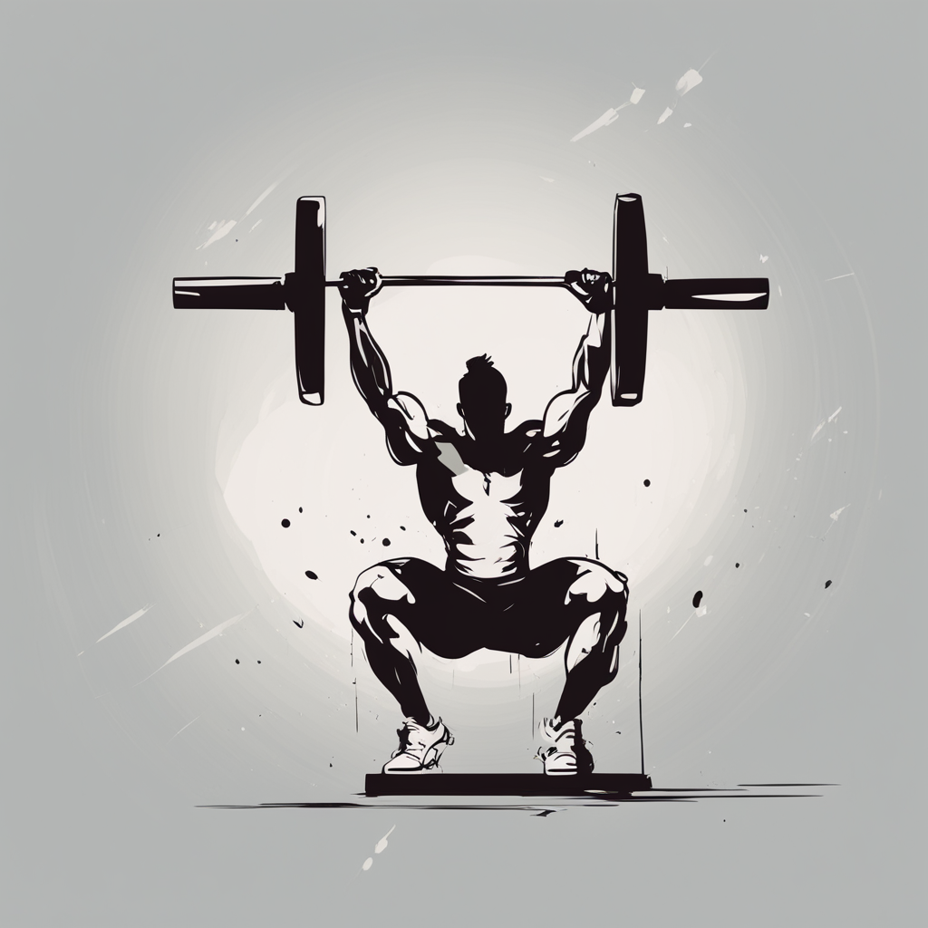 a person weightlifting