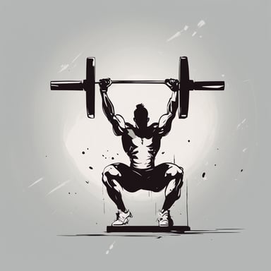 a person weightlifting