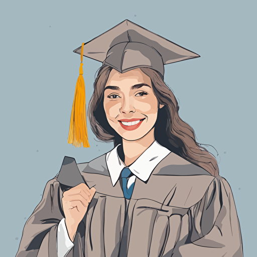 a woman graduating from college