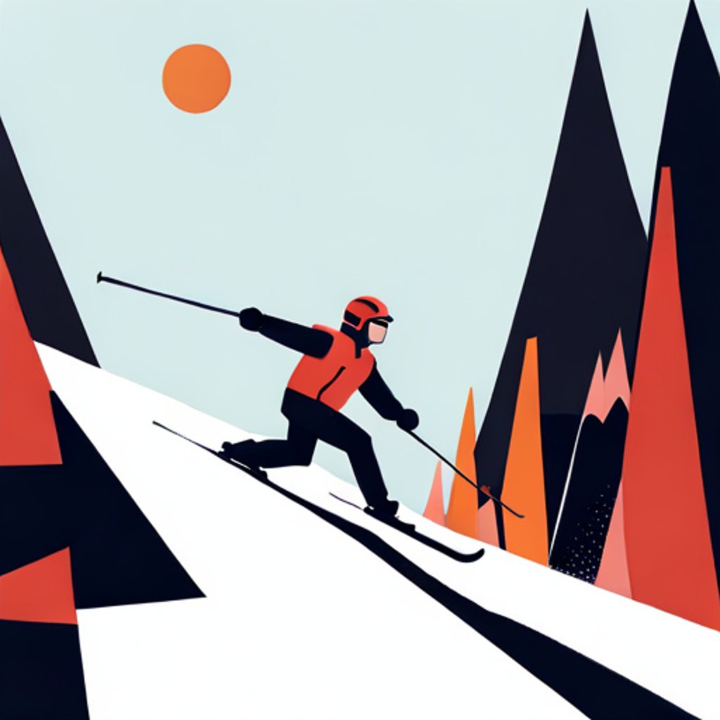 a man skiing 