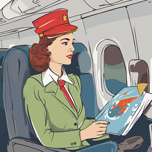 a flight attendant