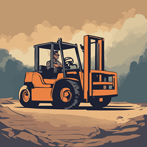 a forklift