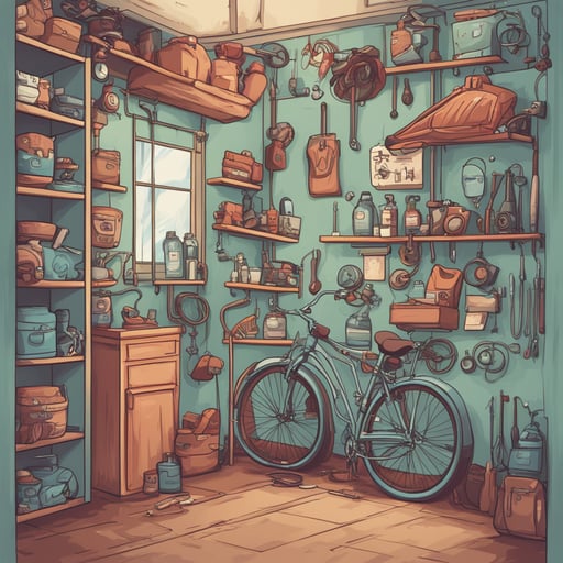 a bicycle repair shop