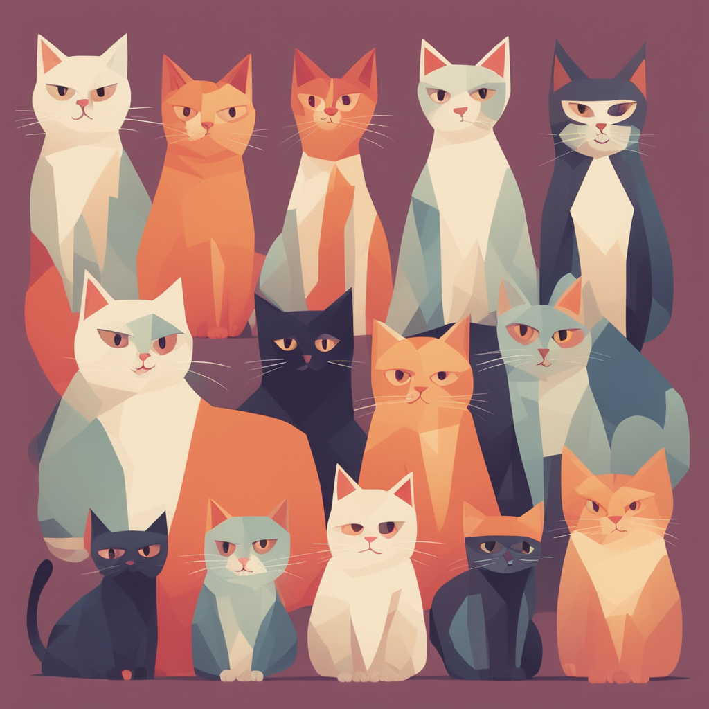 a group of cats
