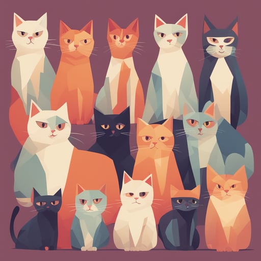 a group of cats