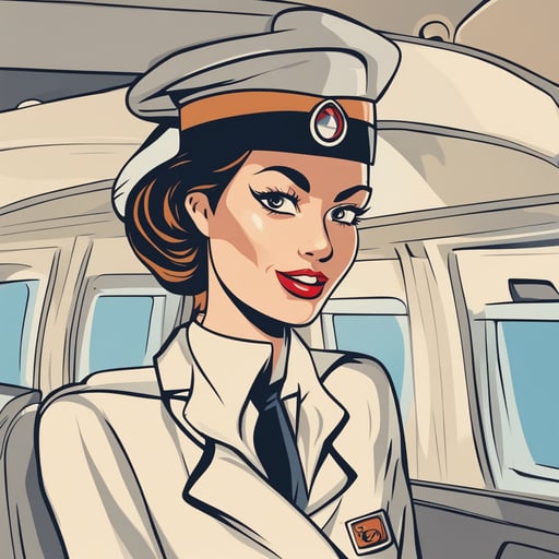 a flight attendant